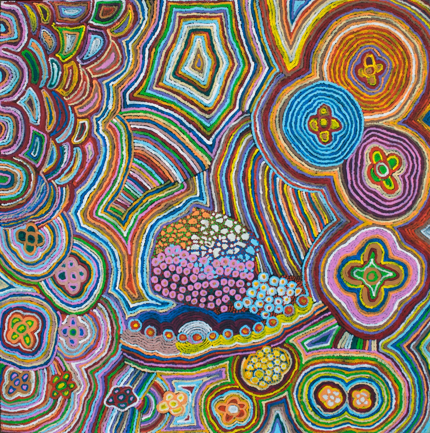 Eunice Napanangka Jack art | My Country 90x120cm