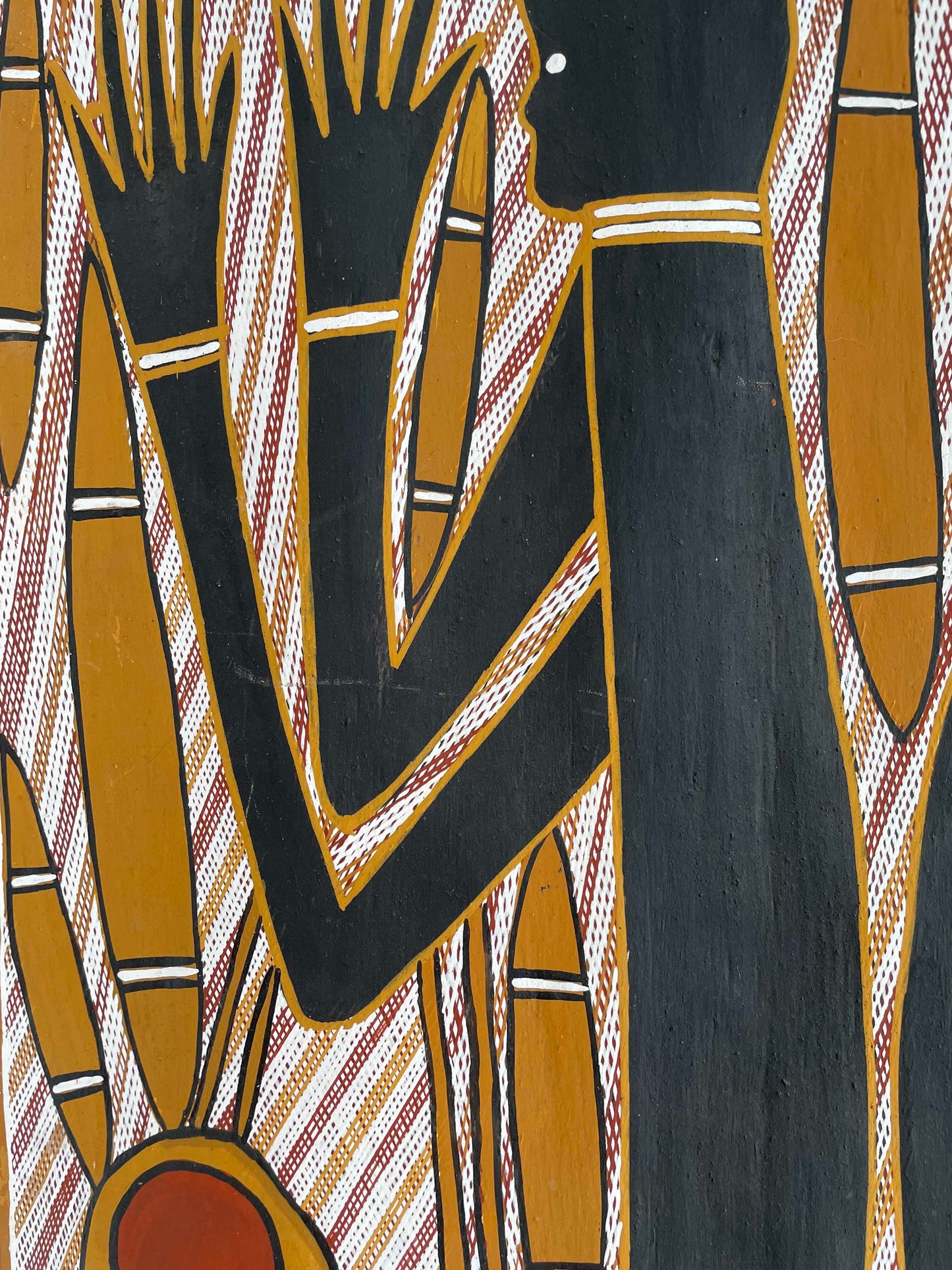 George Milpurrurru bark paintings