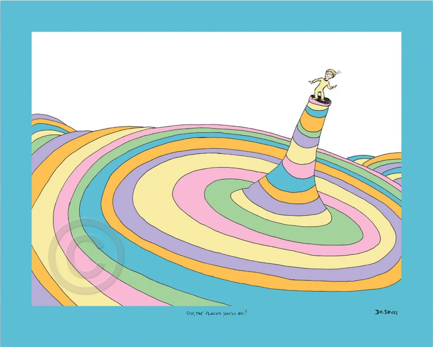 Dr Seuss Oh, The Places You'll Go! (Cover Illustration)