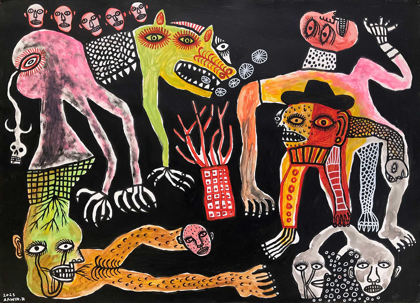Arwin Hidayat Works on Paper at Mitchell Fine Art