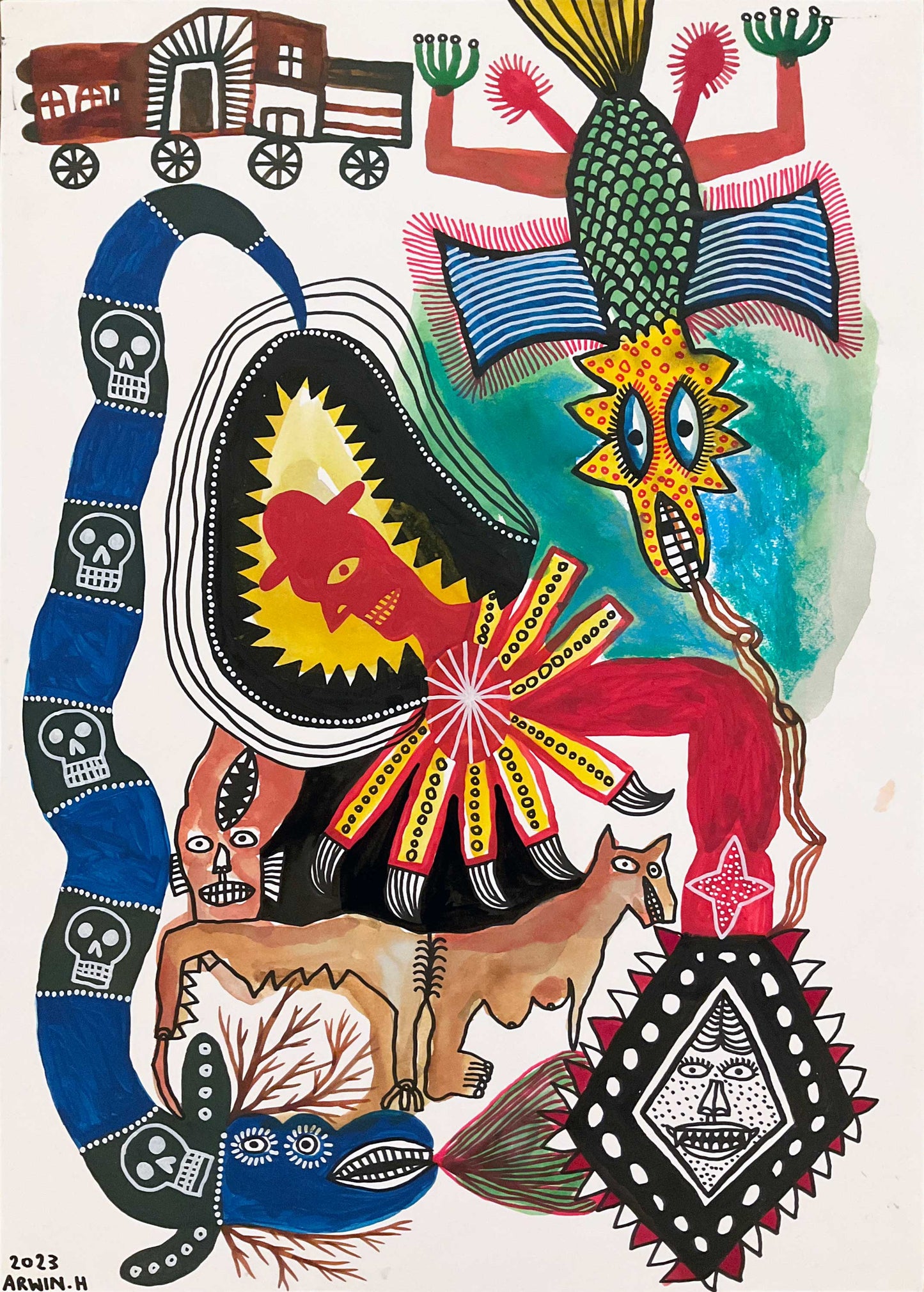 Arwin Hidayat Works on Paper at Mitchell Fine Art