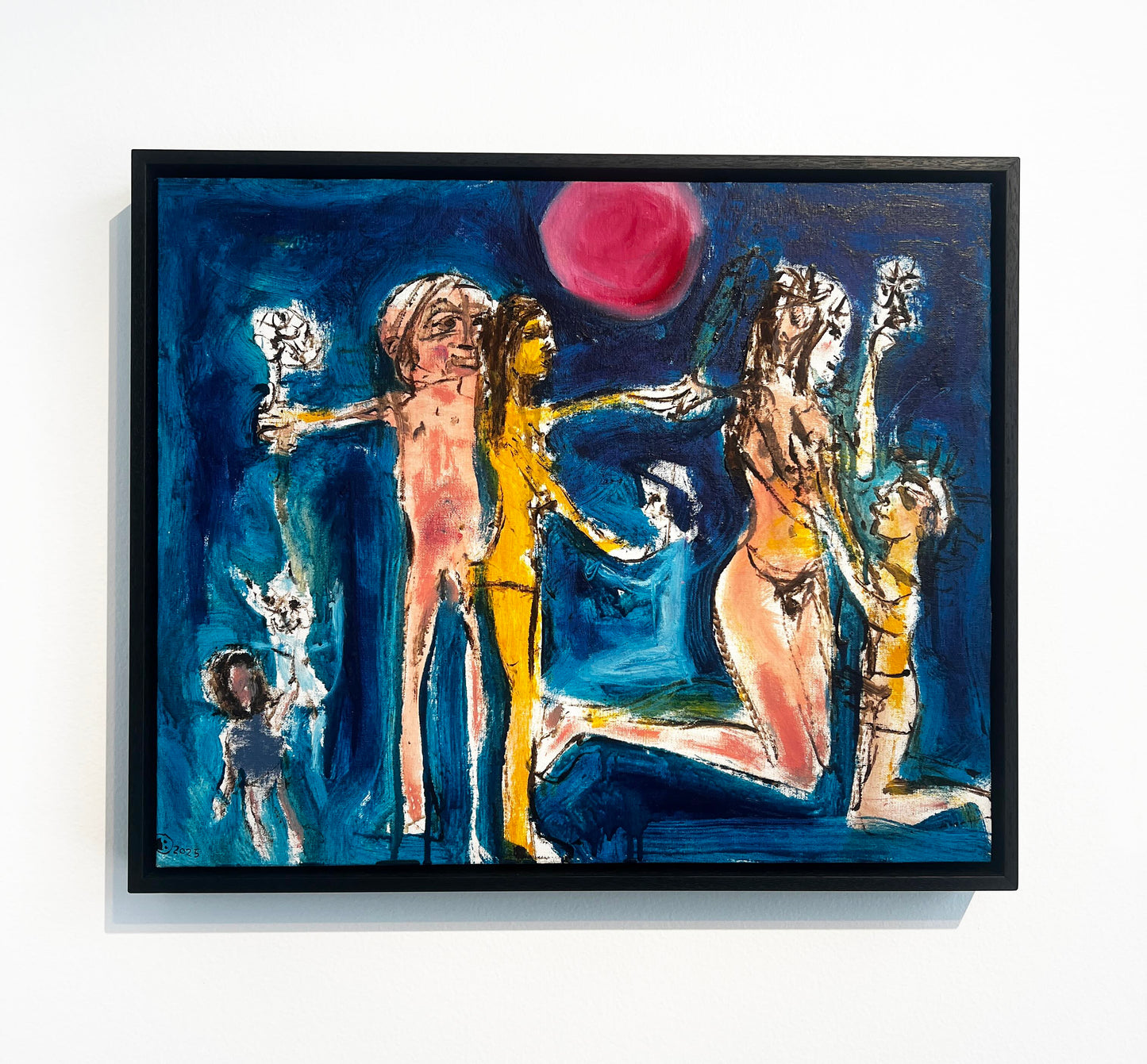 Carlos Barrios 'Pink Moon' install