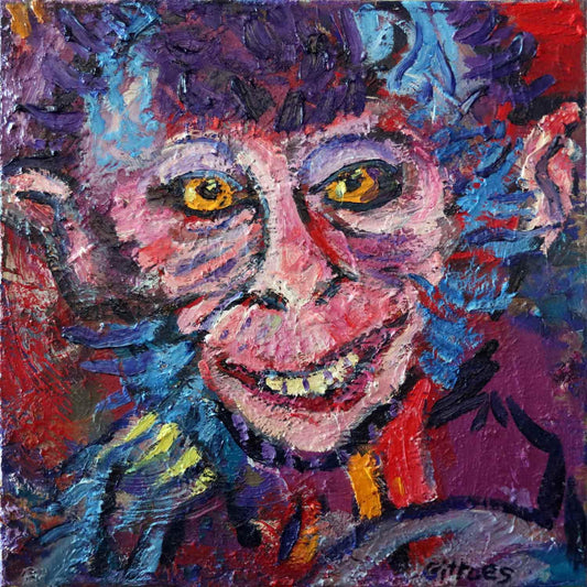 george gittoes | Dali the Circus Monkey - Mitchell Fine Art