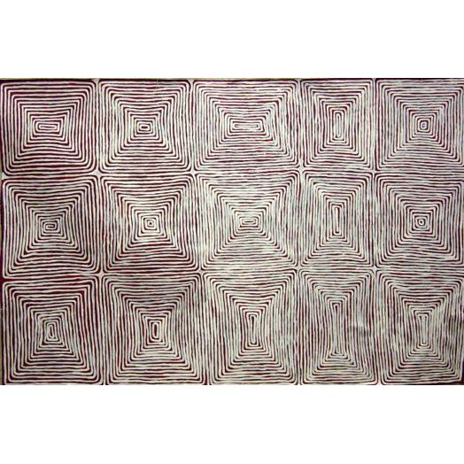 George Hairbrush Tjungurrayi | Tingari A8713 - Mitchell Fine Art