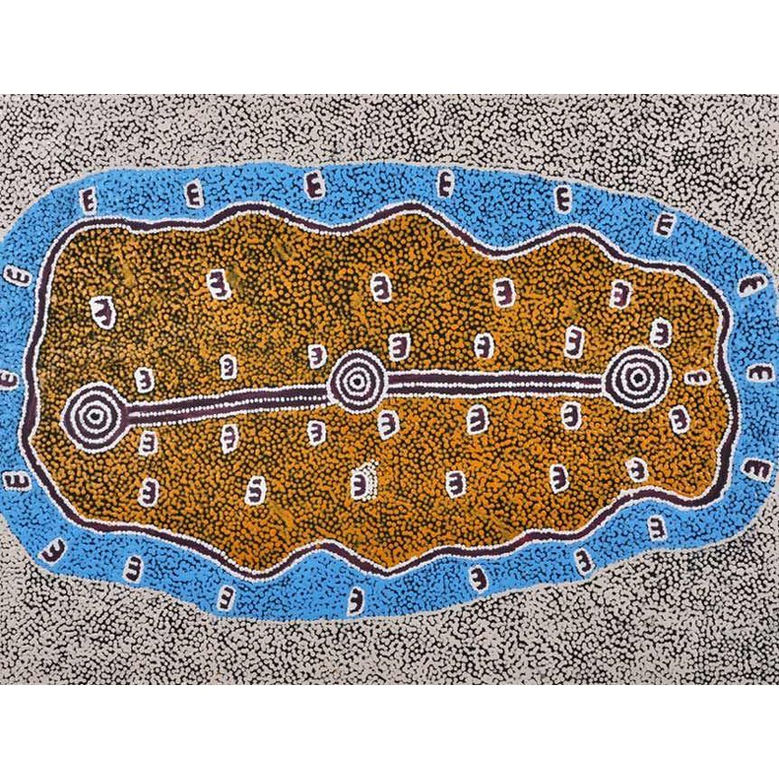 Paddy Stewart Tjapaltjarri | Possum Dreaming A16294 - Mitchell Fine Art