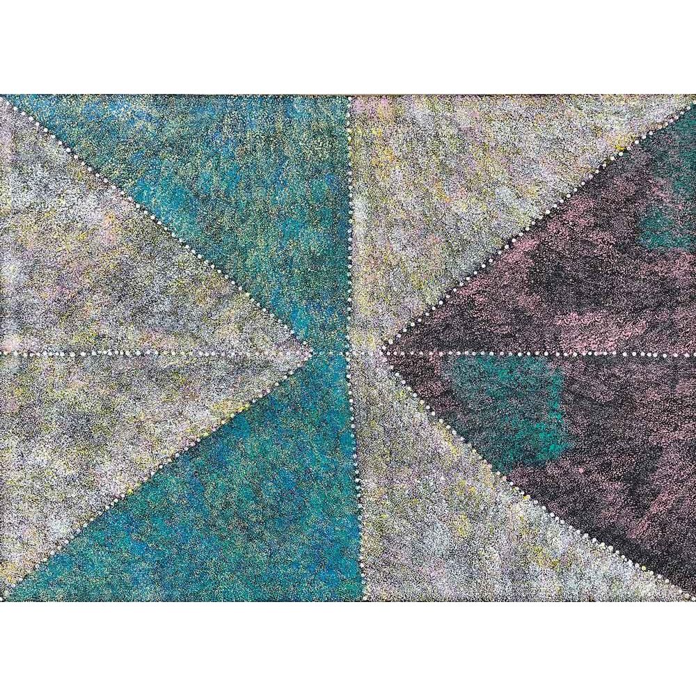 Dolly Mills Petyarre | Bush Yam Dreaming A12189 - Aboriginal artwork