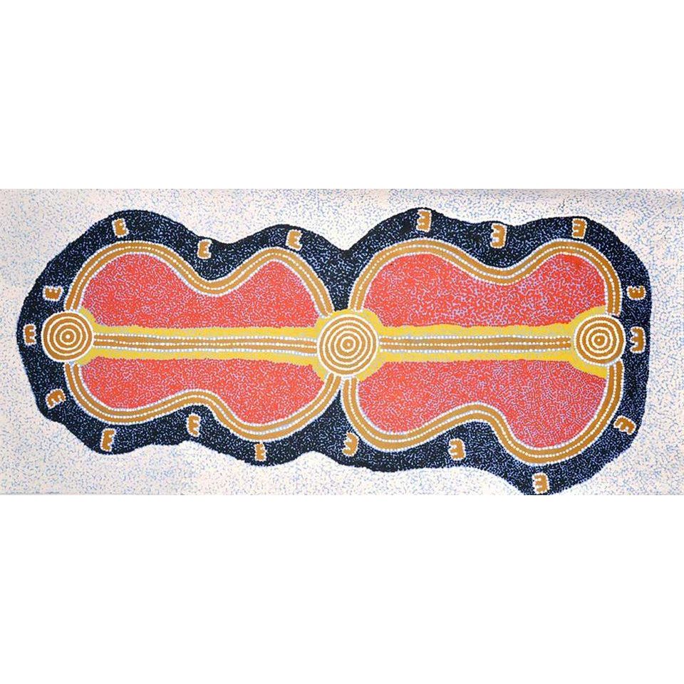 Paddy Stewart Tjapaltjarri | Possum Dreaming A16264 - Mitchell Fine Art