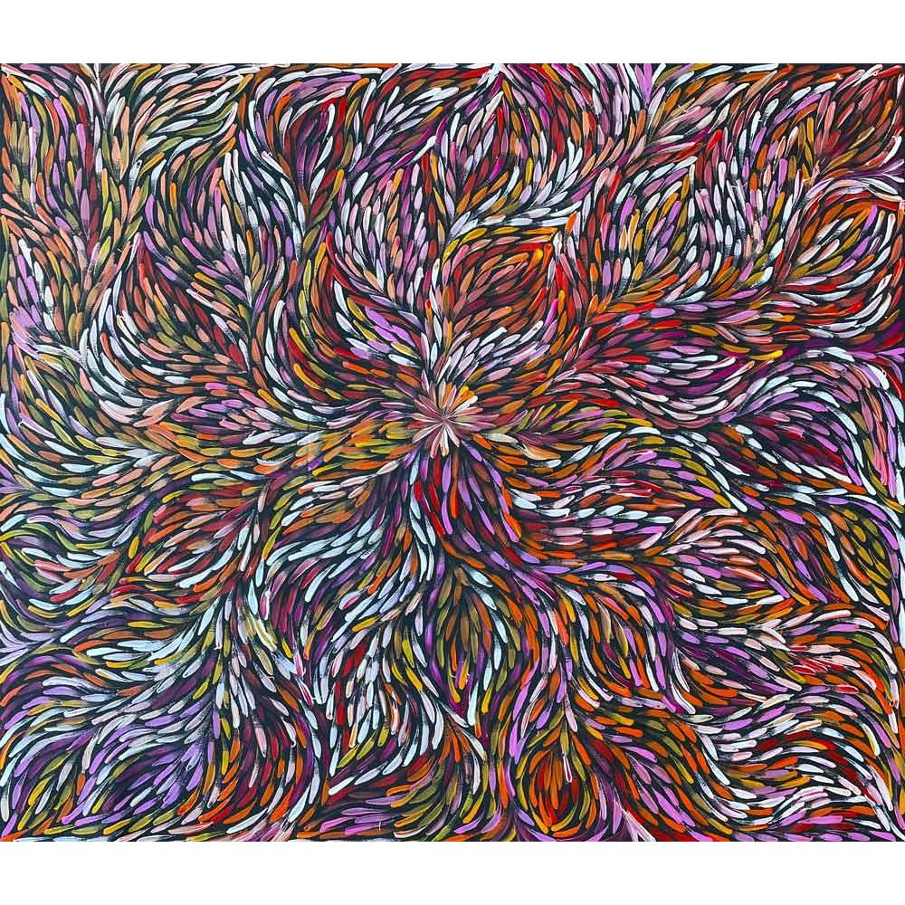Janet Golder Kngwarreye | Bush Leaves MK18236 - Mitchell Fine Art