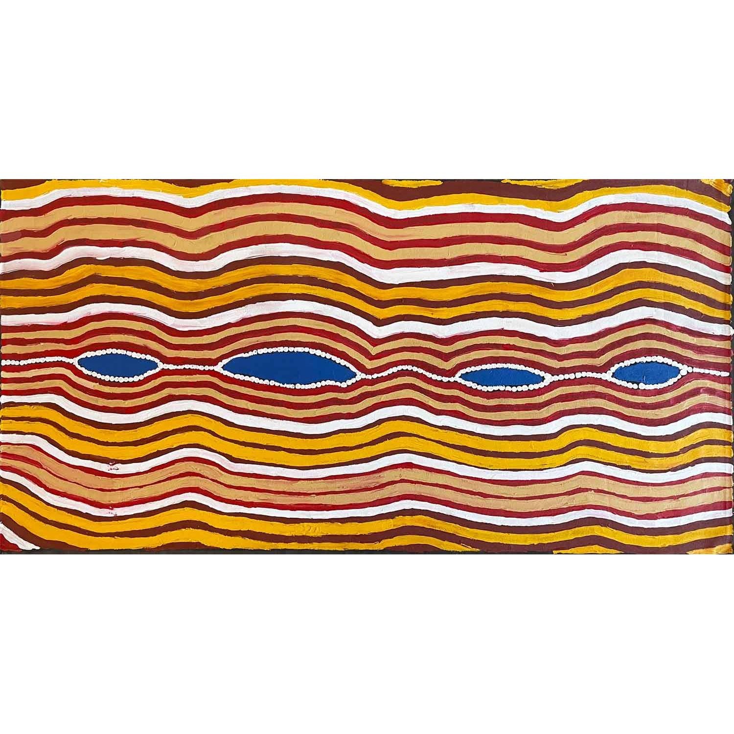 Malcolm Jagamarra | Inapaku (Lake Surprise) A1703 - Mitchell Fine Art