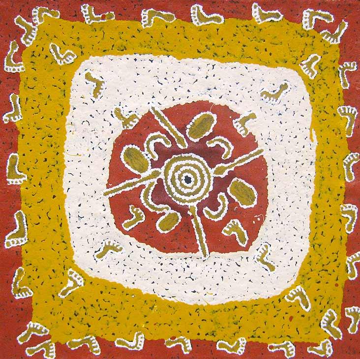 Paddy Stewart Tjapaltjarri | Mens Story MK16927 - Mitchell Fine Art