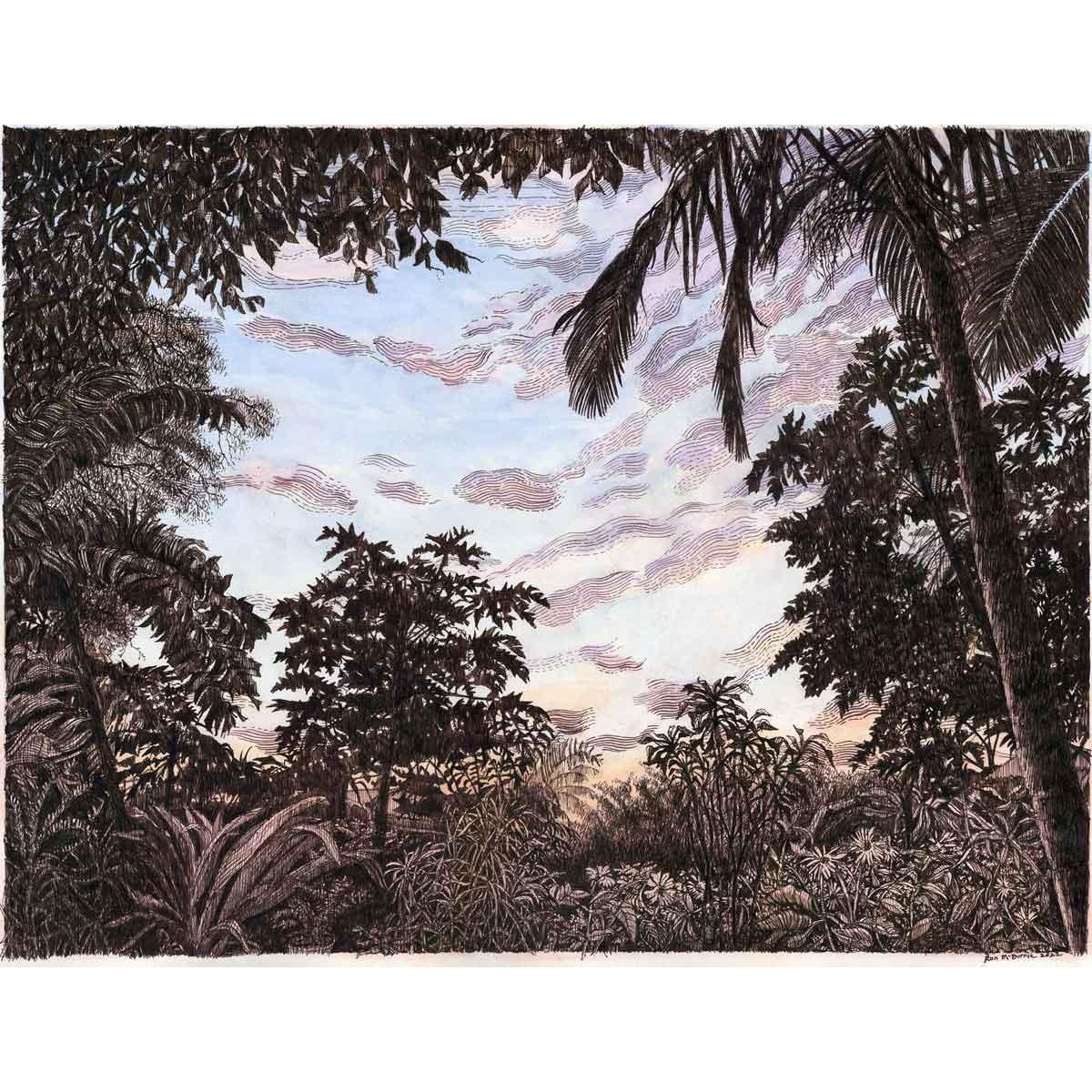 Ron McBurnie | Backyard Sunset - Mitchell Fine Art