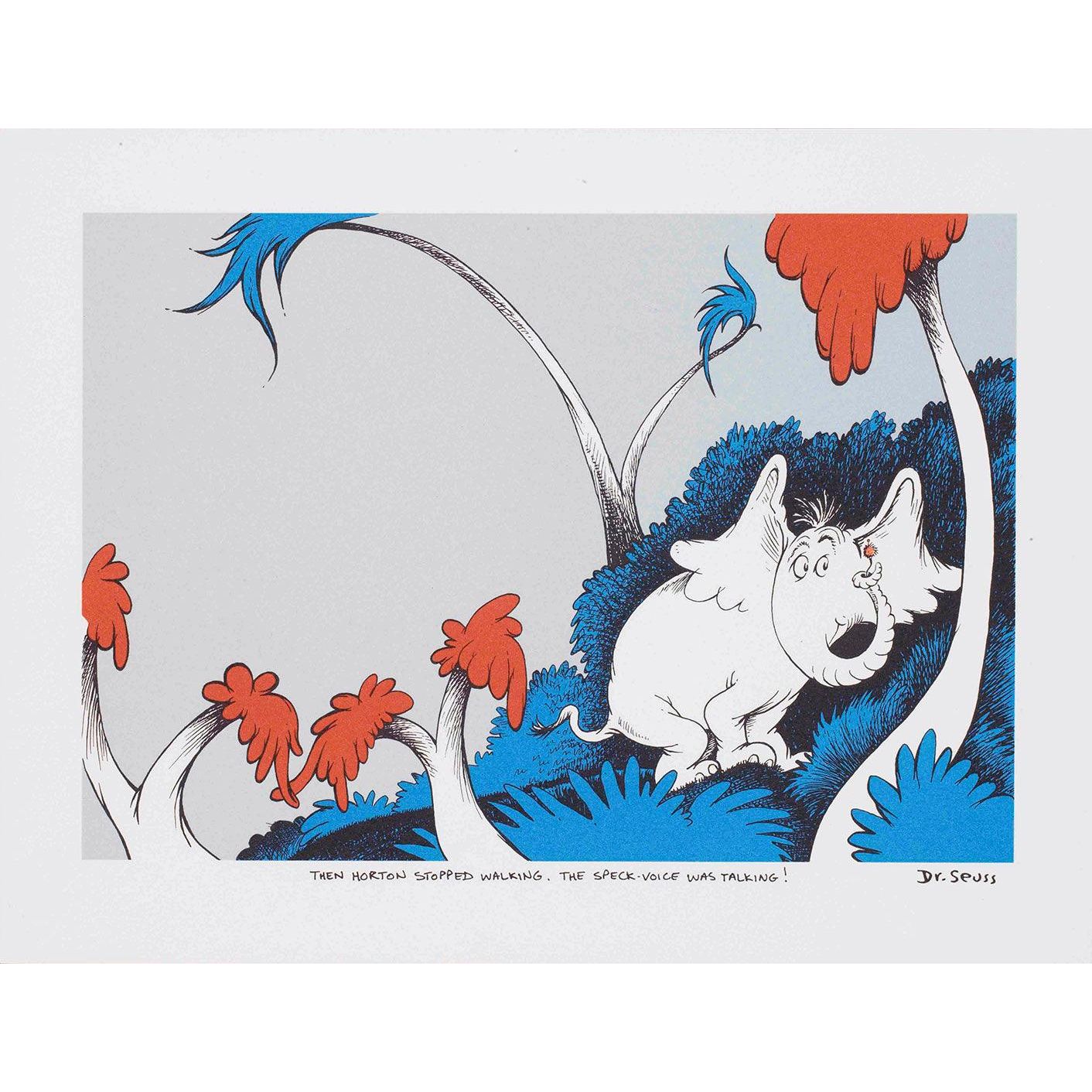 The Art of Dr Seuss - Horton, the Speck Voice was Talking! - Mitchell Fine Art