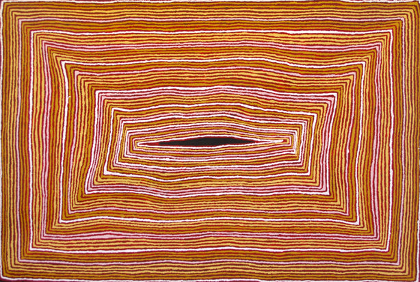 Tatali Napurrula | 'Tali (Sandhills)' acrylic on linen. Buy aboriginal artworks Brisbane