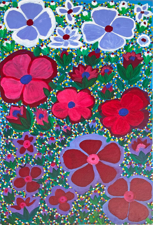 Angelina George Bush Flowers Aboriginal Art