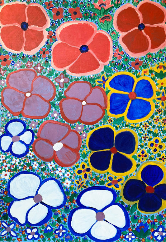 Angelina George Bush Flowers Aboriginal Art