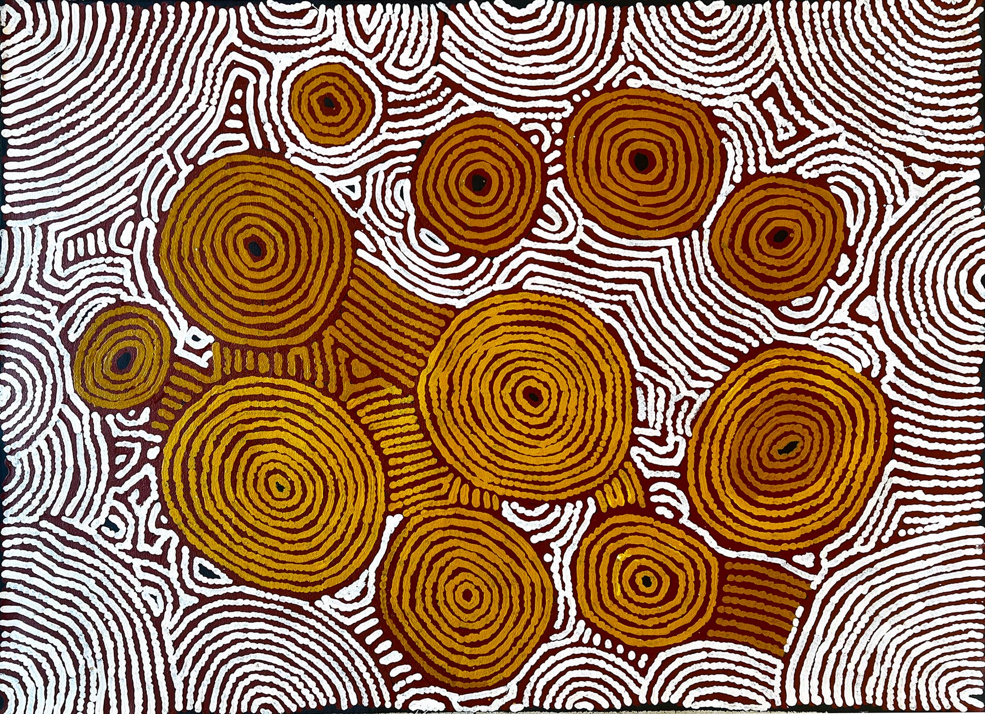 Barney Campbell Tjakamarra - Aboriginal art for sale
