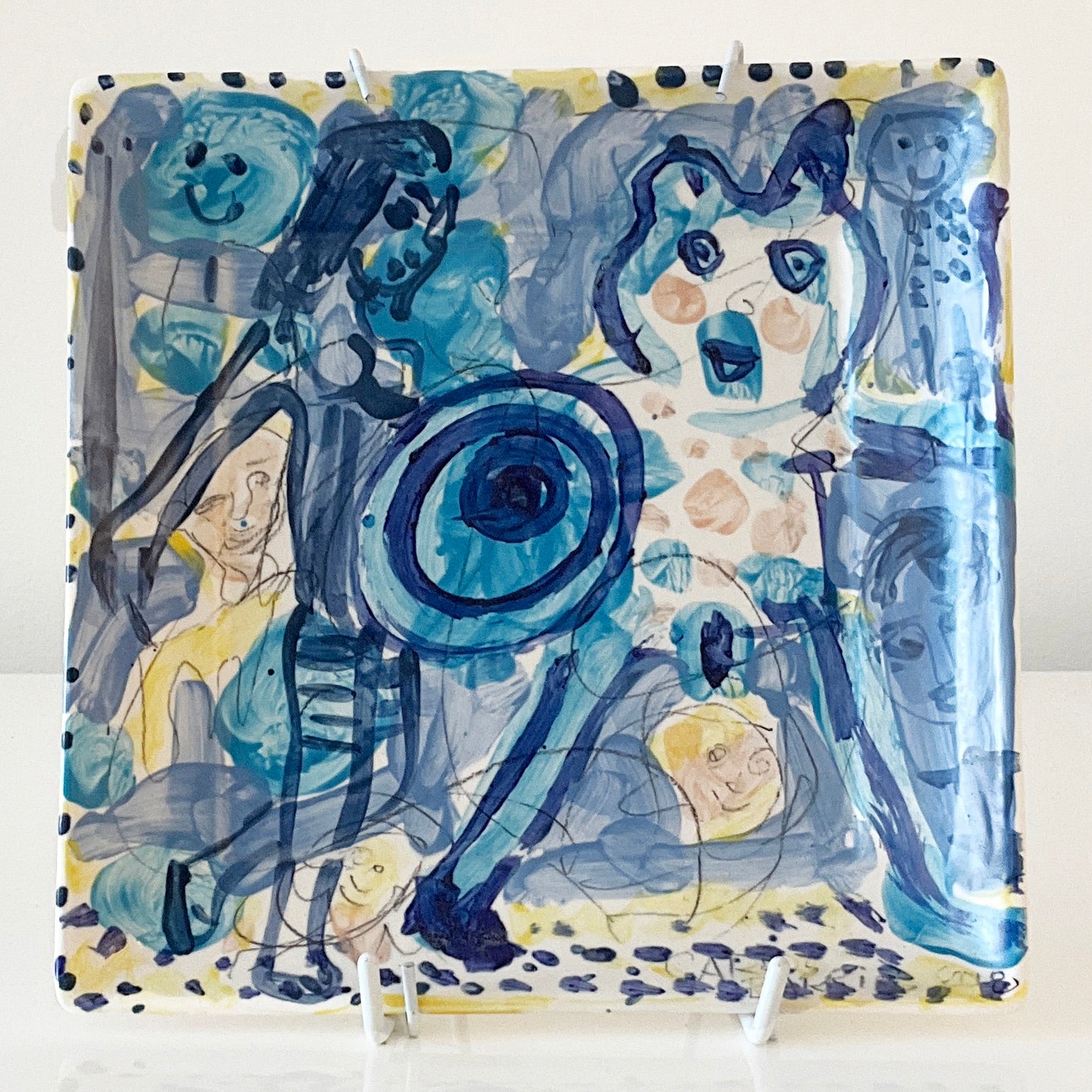 Carlos Barrios Ceramics - blue artworks