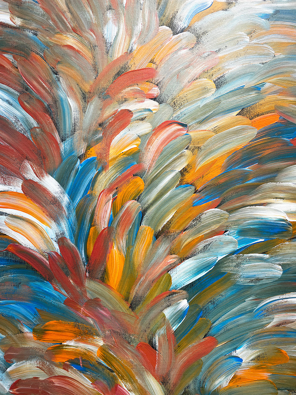 Gloria Petyarre artworks | 'Medicine Leaves' 117x178cm – Mitchell