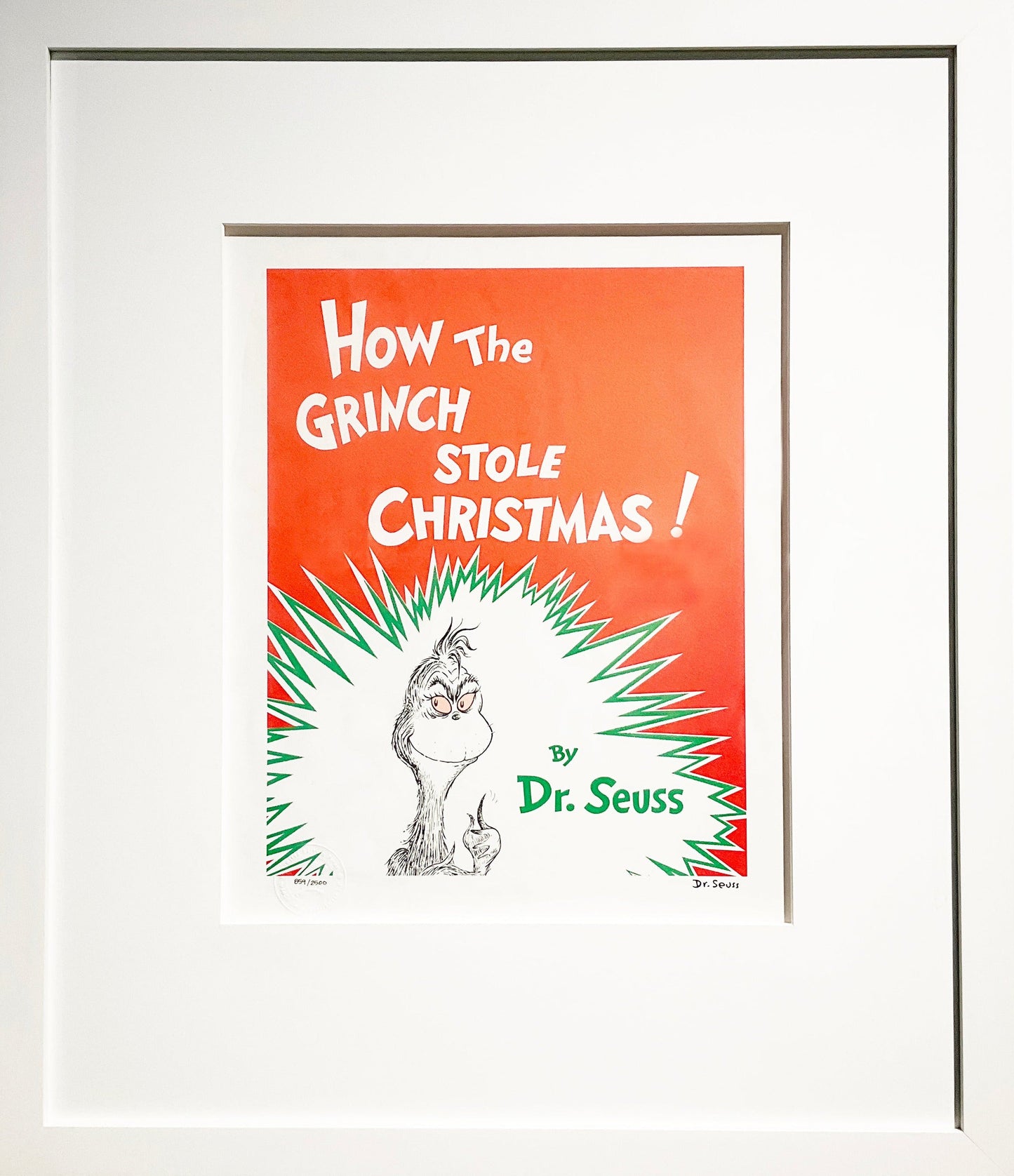 Dr Seuss Grinch - Book Cover - Mitchell Fine Art