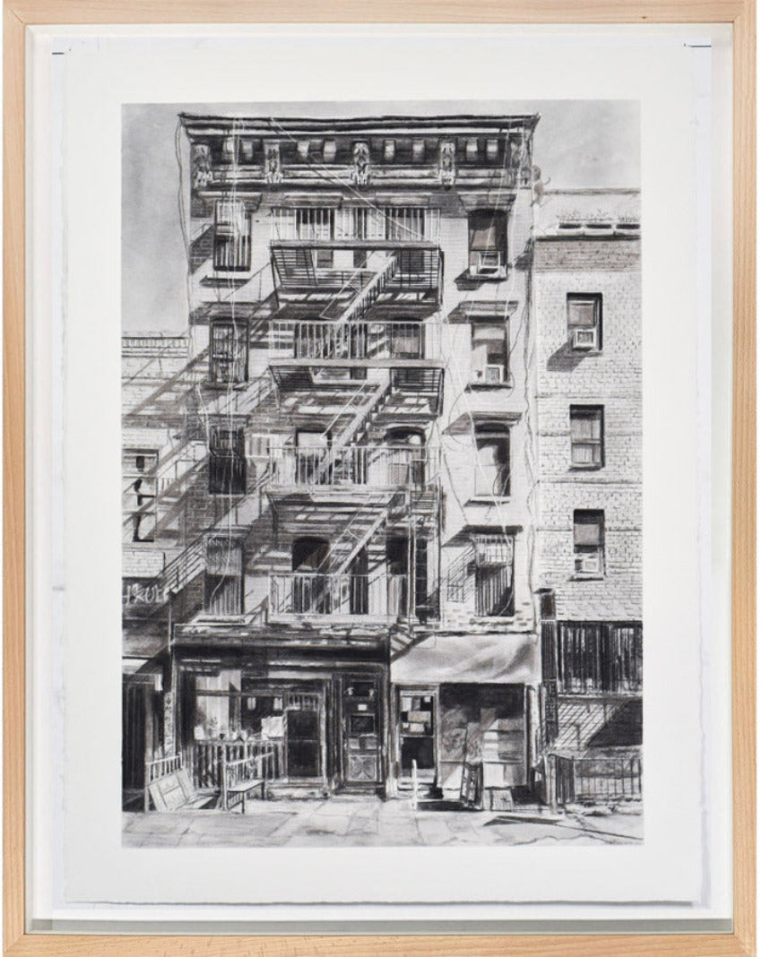 Miriam Innes | 'Noodles in Tribeca' 89.5 x 70cm – Mitchell Fine Art