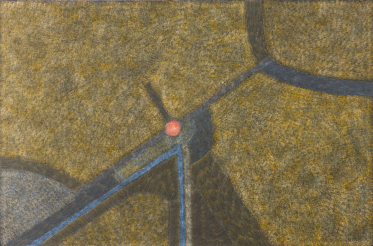 Abie Loy Kemarre 'Bush Hen Dreaming' A12932 at Mitchell Fine Art