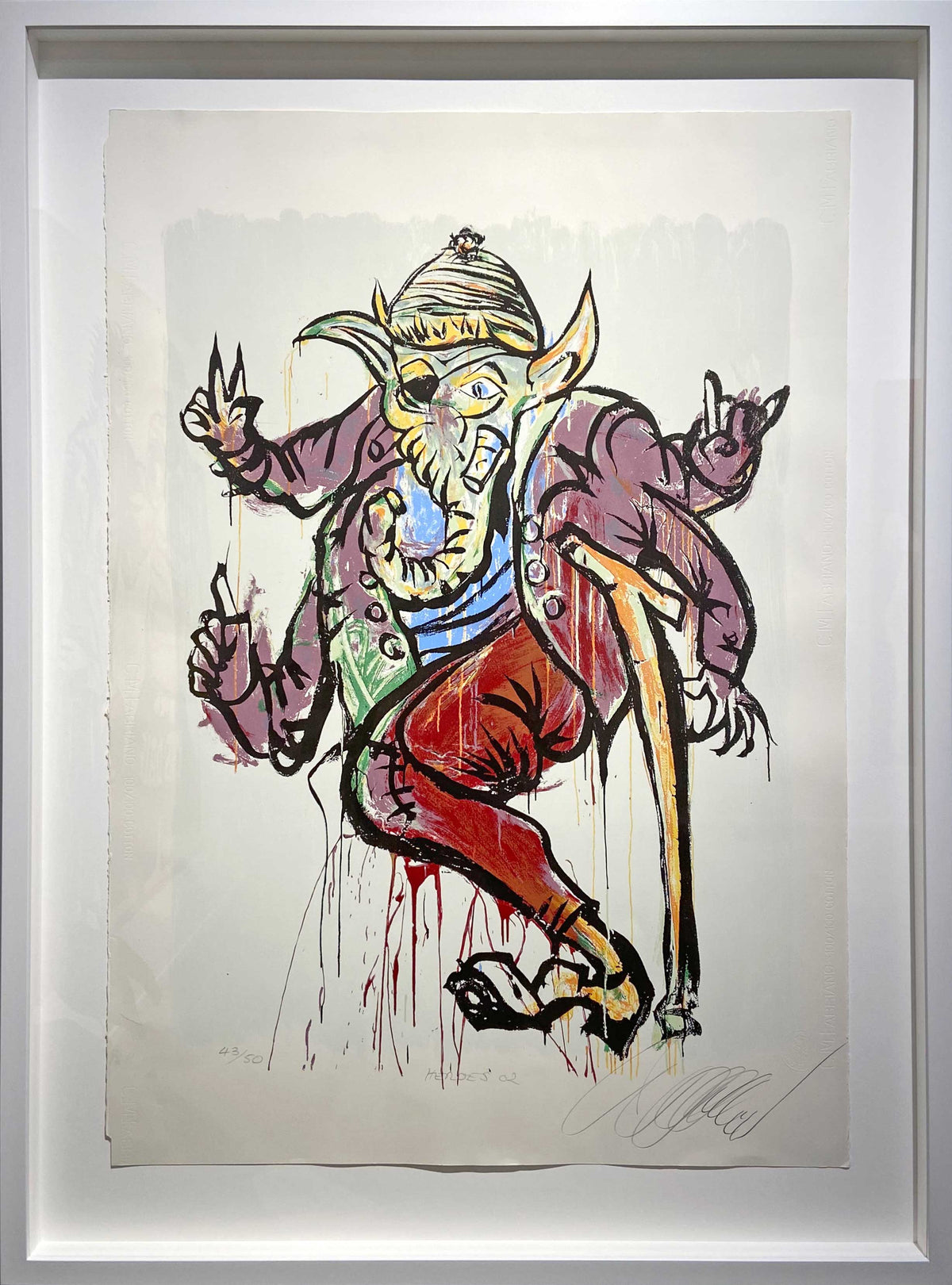 Adam Cullen Limited Edition Screen Prints available at Mitchell Fine Art
