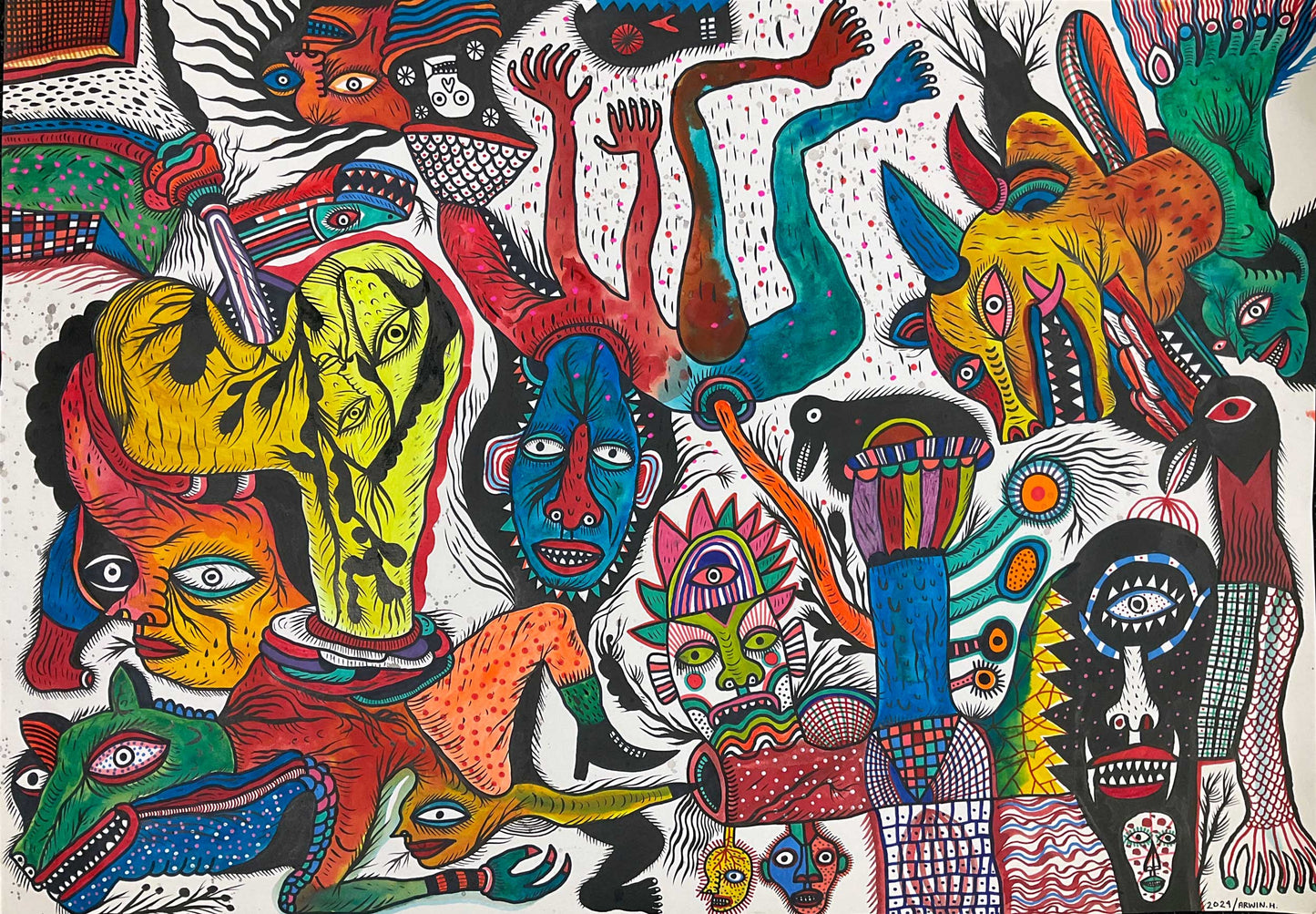 Arwin Hidayat Works on Paper at Mitchell Fine Art