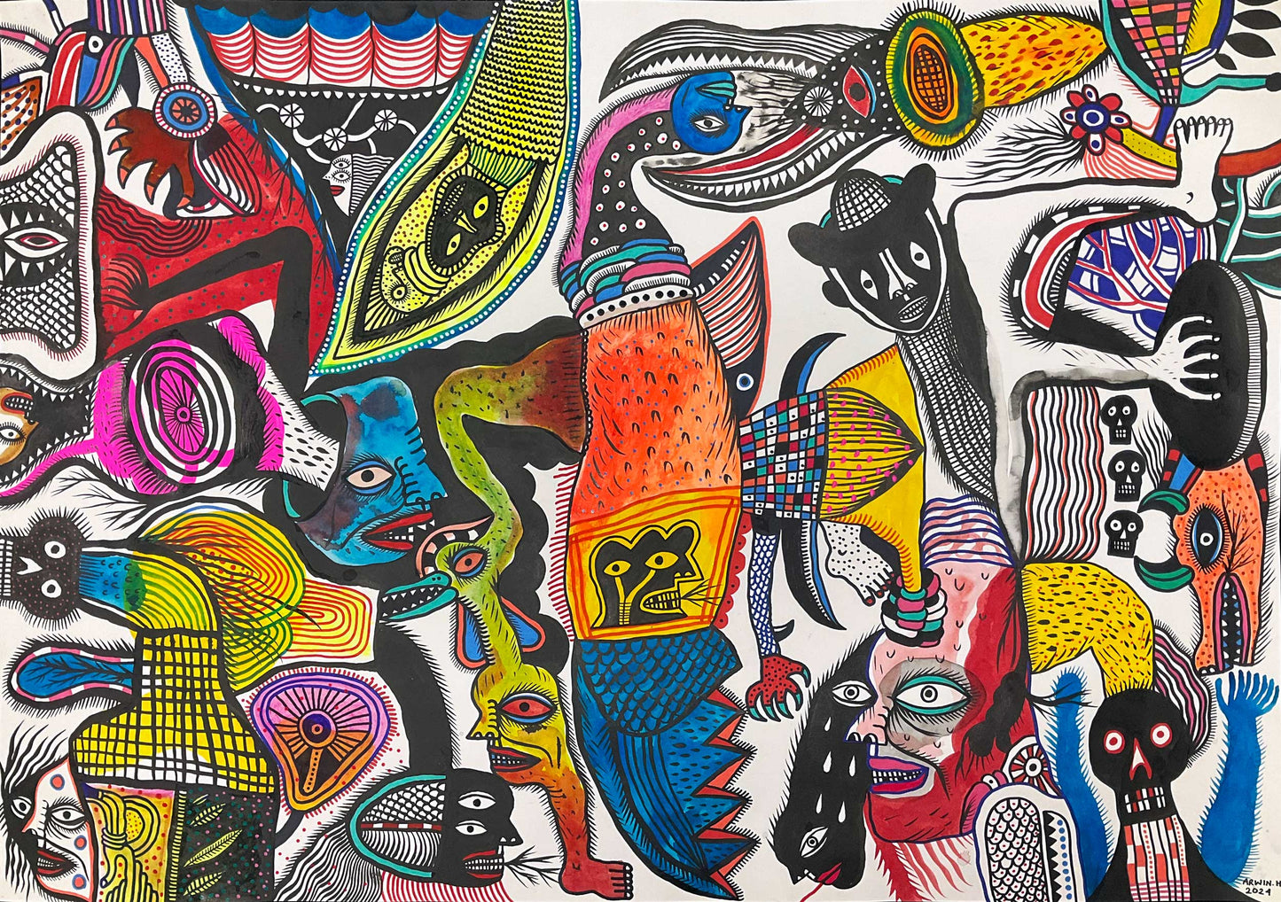 Arwin Hidayat Works on Paper at Mitchell Fine Art