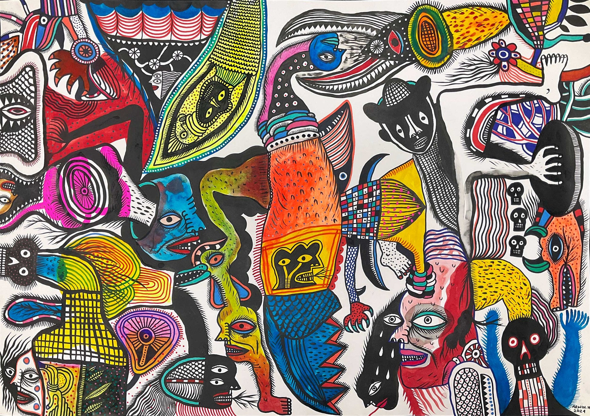 Arwin Hidayat Works on Paper at Mitchell Fine Art