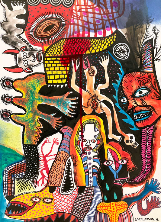 Arwin Hidayat Works on Paper at Mitchell Fine Art
