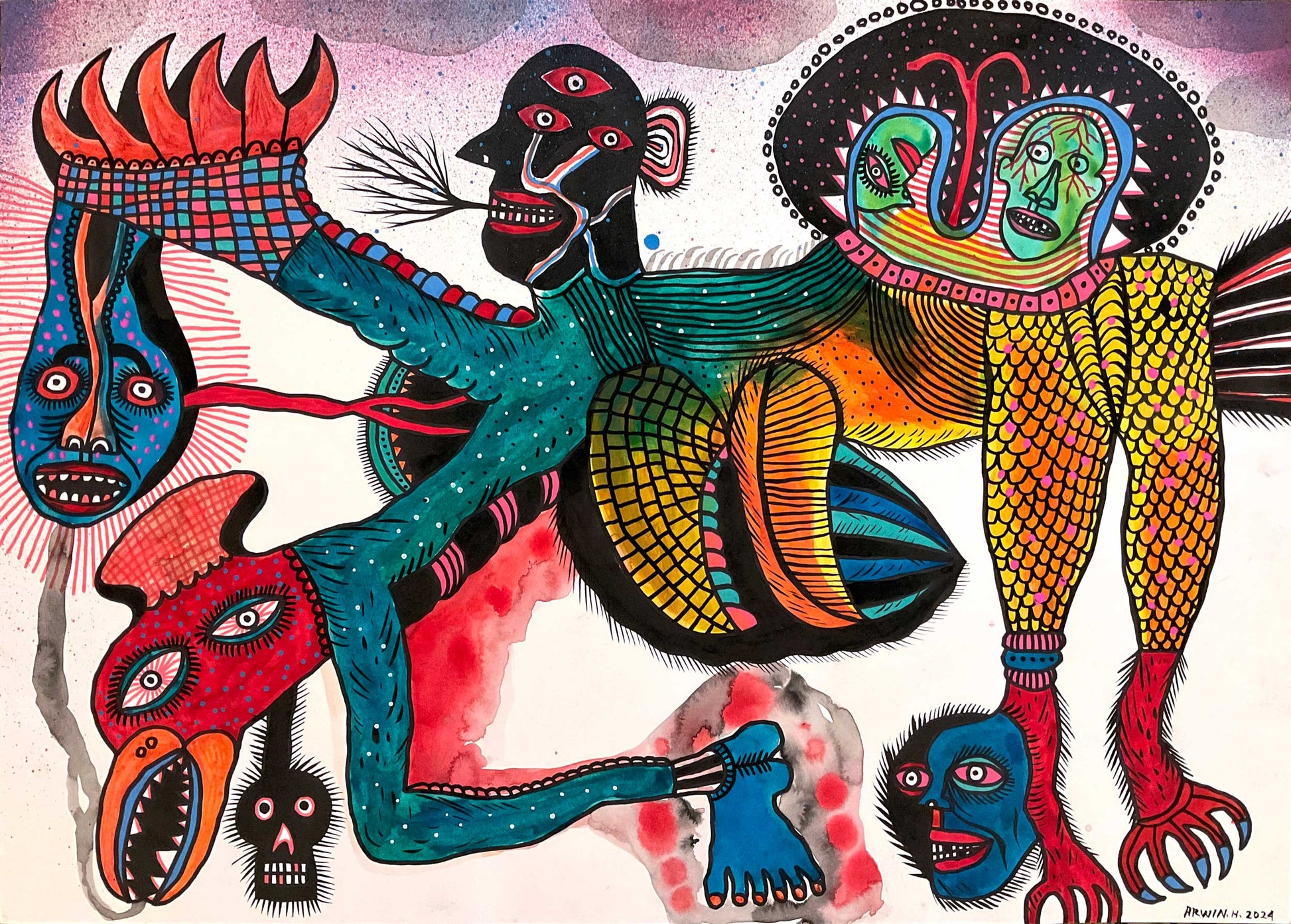Arwin Hidayat Works on Paper at Mitchell Fine Art