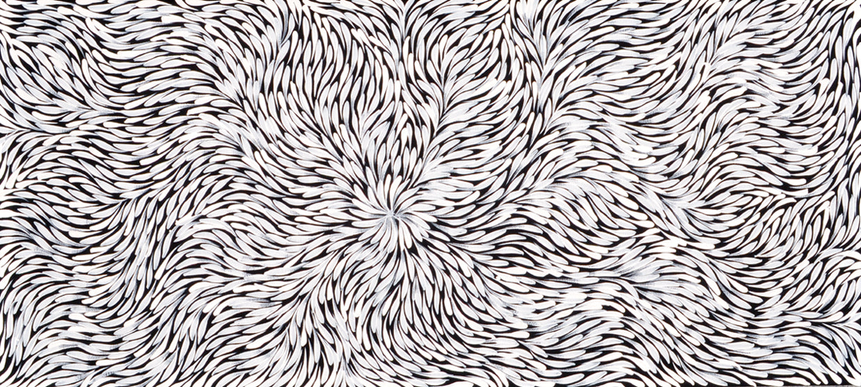 Black and White Aboriginal painting
