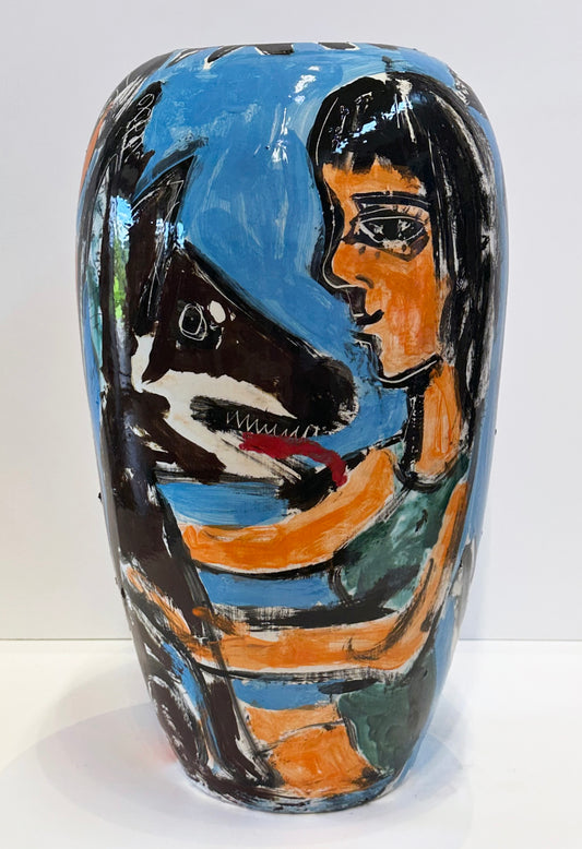 Carlos Barrios Ceramic Vase | Mitchell Fine Art