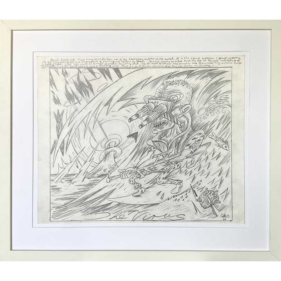 George Gittoes drawings - 'The Virus' 63.5x73cm