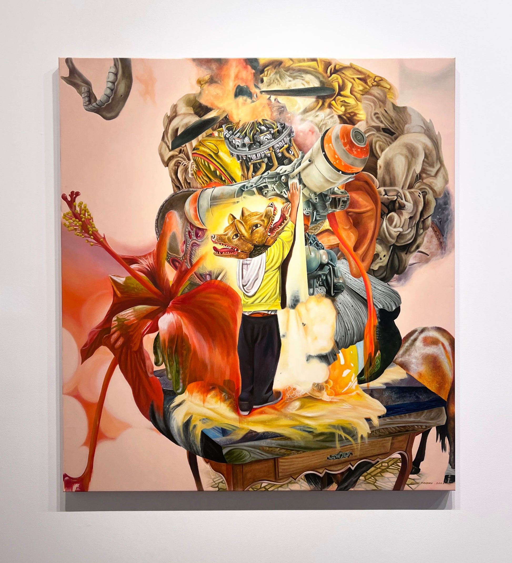 Gilang Fradika 'Broken Machine' Painting