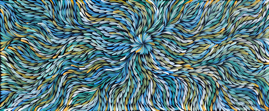 Aboriginal Bush leaf paintings