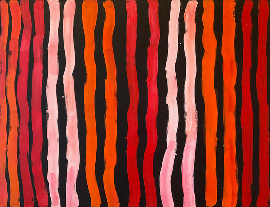 Minnie Pwerle Body Painting - Mitchell Fine Art