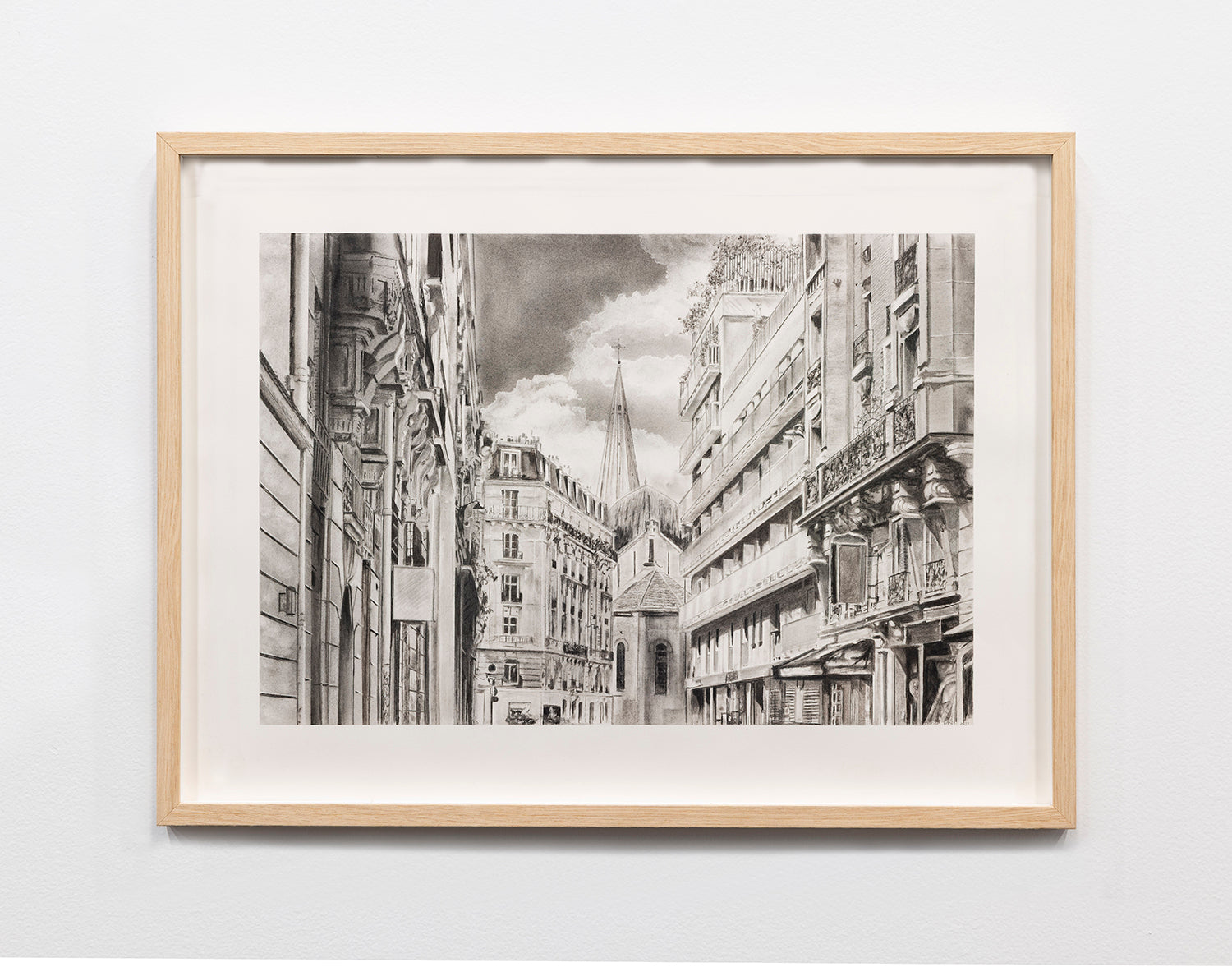 Miriam Innes | 'Building Facades, Paris' 75x90cm – Mitchell Fine Art