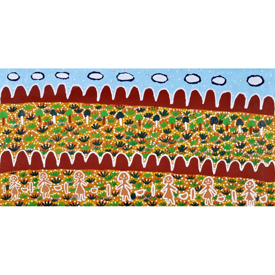 Molly Jugadai Napaltjarri paintings | Napaltjarri Sisters A15915 -