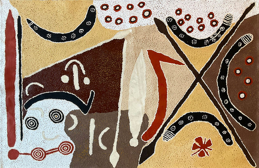 Paddy Stewart Tjapaltjarri Senior Aboriginal Artist