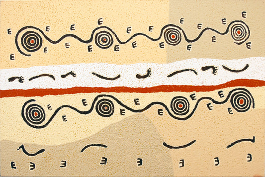 Paddy Stewart Tjapaltjarri Senior Aboriginal Artist