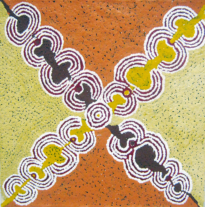 Paddy Stewart Tjapaltjarri paintings - Aboriginal Art Gallery Brisbane