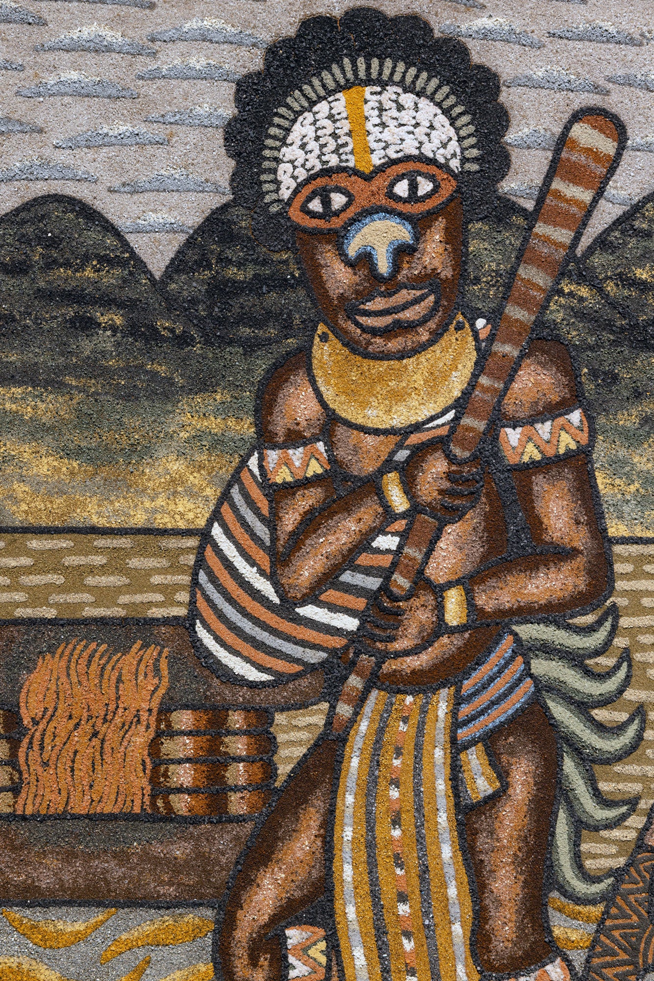 Sand Paintings From Papua New Guinea
