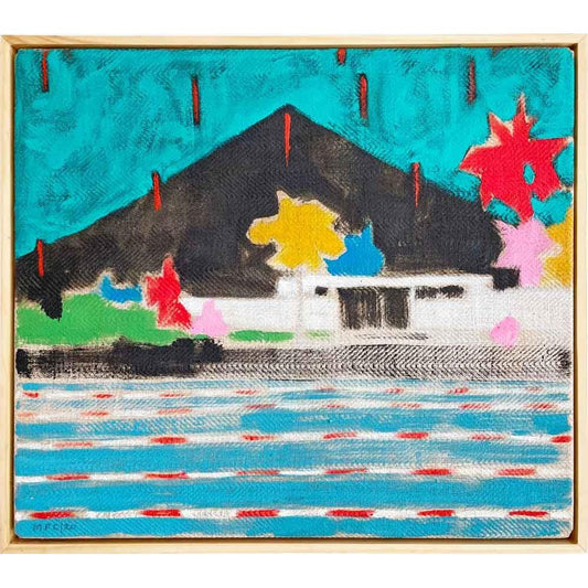 Matthew Cheyne paintings - Swimming Pool Study - Mitchell Fine Art