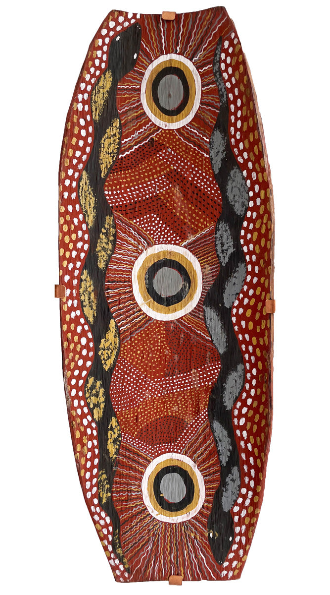 Aboriginal bark art | Leo Melpi 'Snake Dreaming'