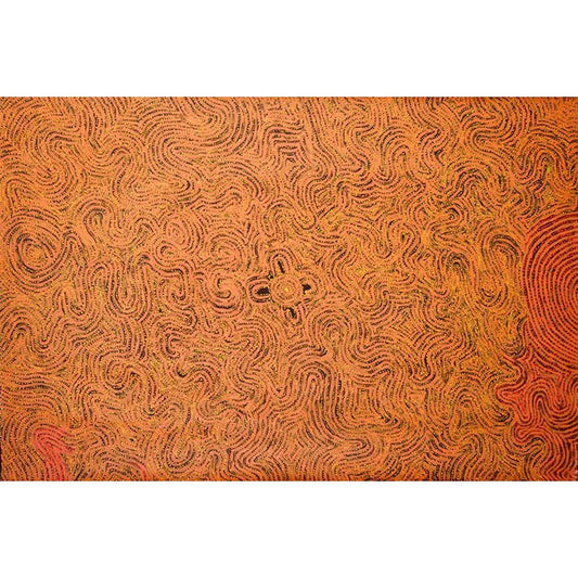 Willy Tjungurrayi | Kaakuratintja (Lake McDonald) A9818 - Mitchell Fine Art