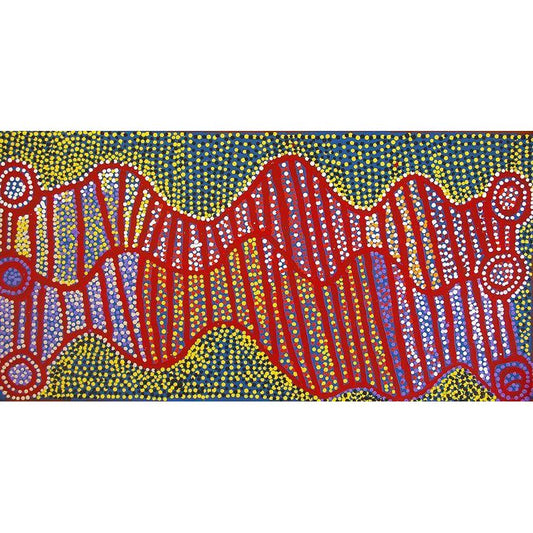 Shorty Jangala Robertson | Ngapa Jukurrpa A16225 - Mitchell Fine Art - Brisbane