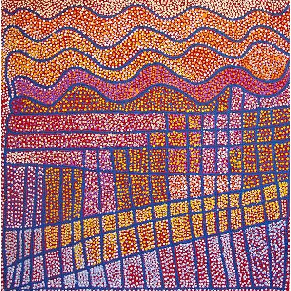 Shorty Jangala Robertson | Ngapa Tjukurrpa A16199 - Mitchell Fine Art