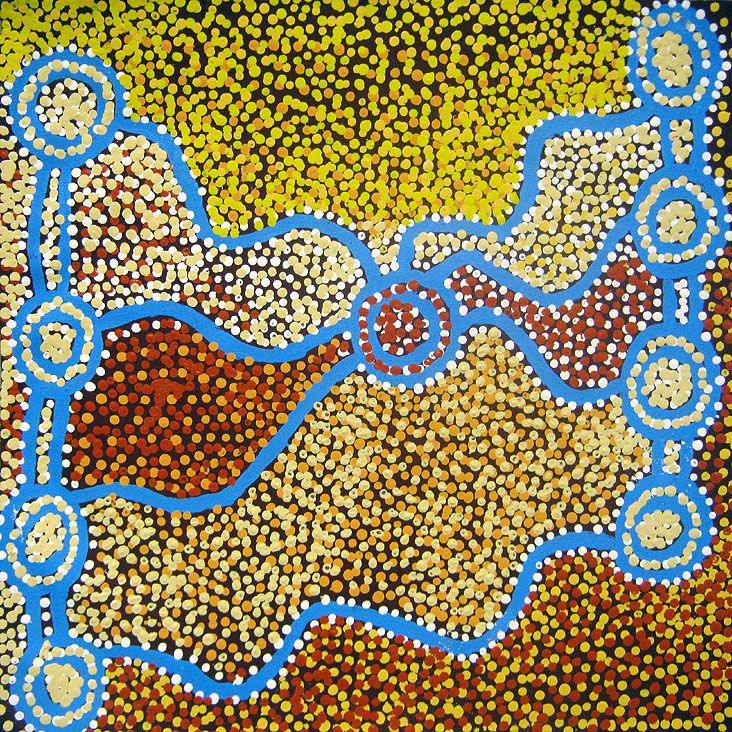 Shorty Jangala Robertson | Ngapa Jukurrpa MK16920 - Mitchell Fine Art - Brisbane