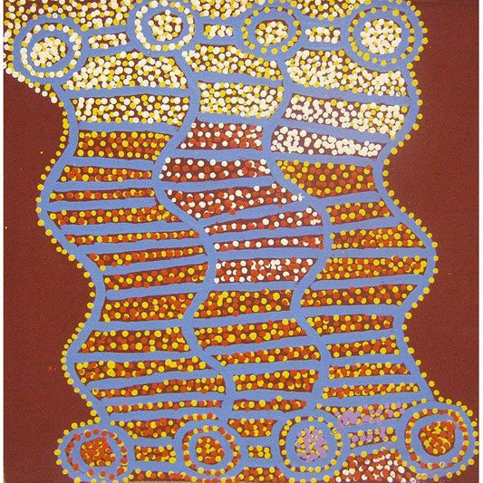 Shorty Jangala Robertson | Ngapa Jukurrpa MK16913 - Mitchell Fine Art - Brisbane